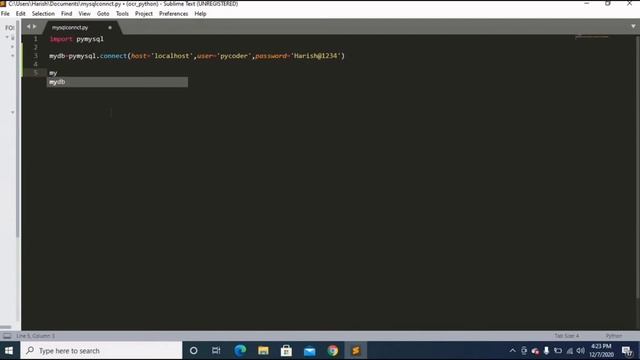 Python with Mysql Database Connectivity | How to connect python to database| смотреть онлайн