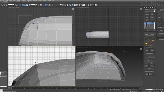 3d моделирование дивана Giorgetti Solemyidae в 3dsMax. 3d Modeling. Sofa