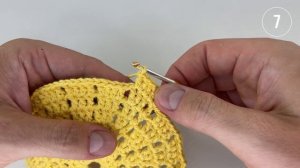 Салфетка крючком для сервировки, Клаудия, 1-10