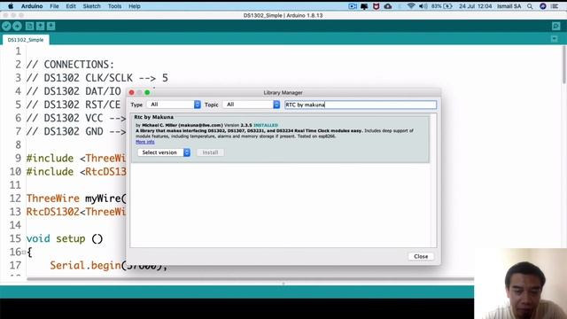 Arduino Tutorial 6: How to use Real Time Clock RTC Module DS1302 and LCD 16x02 i2C | Malay SUB смотреть онлайн