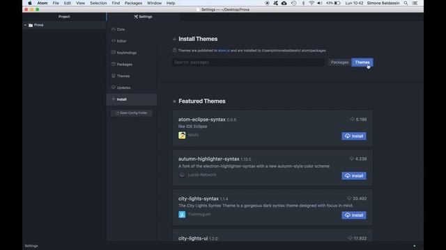 Atom ide tutorial - Installazione e personalizzazione rapida смотреть онлайн