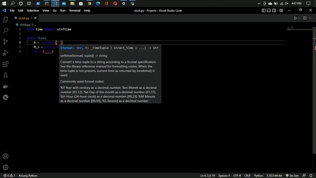 Create a clock in python with real time updating at every millisecond.. смотреть онлайн
