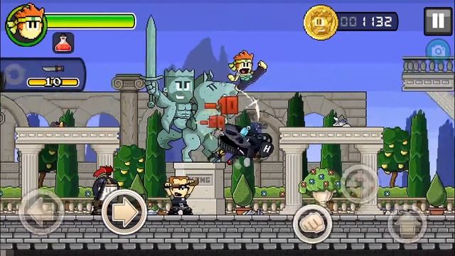 Dan The Man (Retro Action Platformer) - Halfbrick Studios Stage 2 Level 3 Part 2 Walkthrough смотреть онлайн