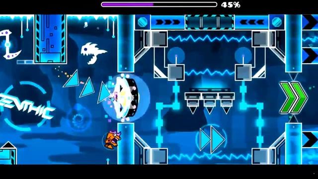 Geometry Dash 99% on HyperSonic glitch, last gameplay by Gexustize, HyperSonic 99%. смотреть онлайн
