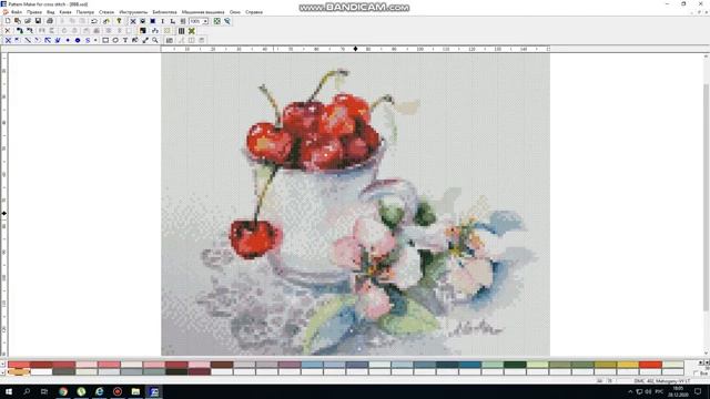 Вышивка крестом. Работа с программой Pattern Maker. смотреть онлайн