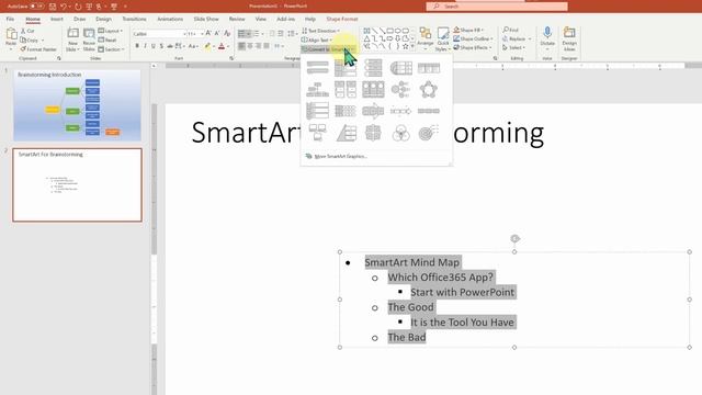 Mind Map: Brainstorming In PowerPoint, Word or Excel смотреть онлайн
