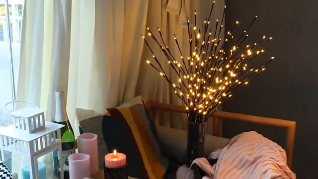 Декоративный светильник Ветки ивы, 20 светодиодов. LED Светильник ветви ивы на батарейках смотреть онлайн