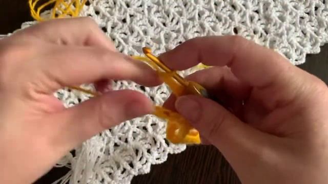 Весенний шарфик крючком