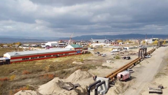 Ремонт теплотрассы в сотые ( с дрона) смотреть онлайн