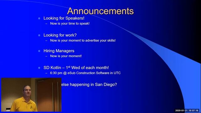 2020-01-21 -- Intro San Diego Java User's Group -- www.sdjug.org смотреть онлайн
