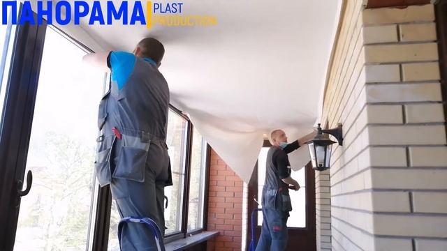 Тканевый потолок на лоджии смотреть онлайн