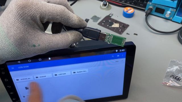 Не работают USB на китайской магнитоле. Ремонт за 5 минут. смотреть онлайн