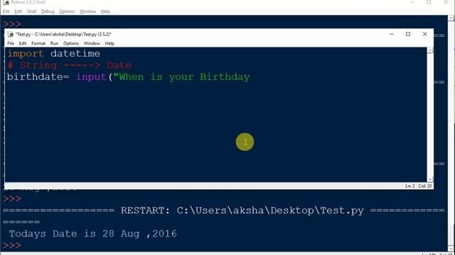 Python Tutorials 5 - Date and Time in Python смотреть онлайн