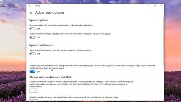 How to Enable or Disable Pause Updates Feature of Windows Update in Windows 10