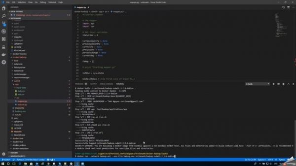 Python Map Reduce – Using Hadoop with Docker container