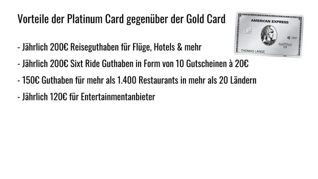 Amex Gold oder Platinum (2023) Vergleich смотреть онлайн