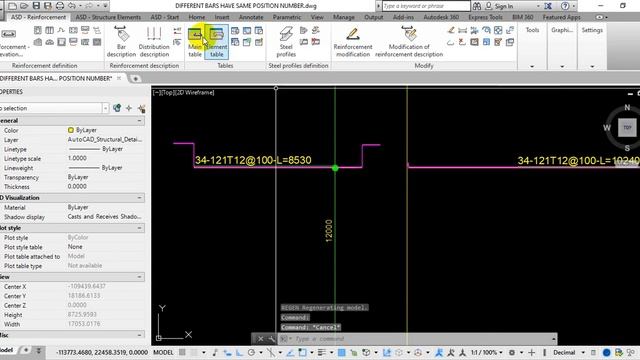 05- AutoCAD Structural Detailing -DIFFERENT BARS HAVE SAME POSITION NUMBER смотреть онлайн