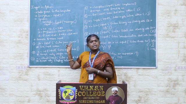 Input in Python | Python Programming | V.H.N.S.N.C (Autonomous) смотреть онлайн