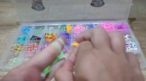 Как плести двойной браслет из резинок