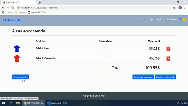PHP Webstore #037 FORMATAÇÃO DOS VALORES NO CARRINHO, FUNÇÕES DO PHP E LIMPAR CARRINHO смотреть онлайн