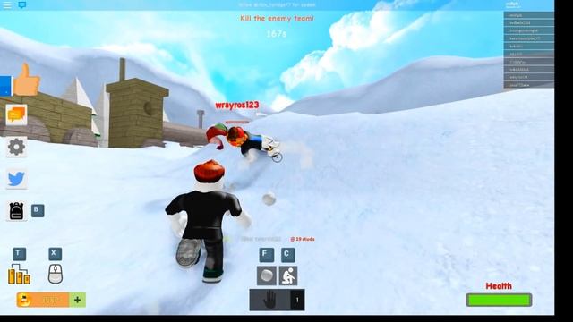 Roblox: симулятор снега (снежная атака) смотреть онлайн