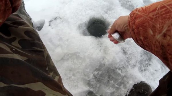 Зимняя рыбалка на реке.плотва,елец,голавль.