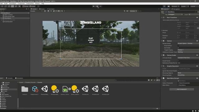 Unity 3D Choose Character Script Tutorial - Zombie Apocalypse & Survival Resident Evil Game Clone смотреть онлайн