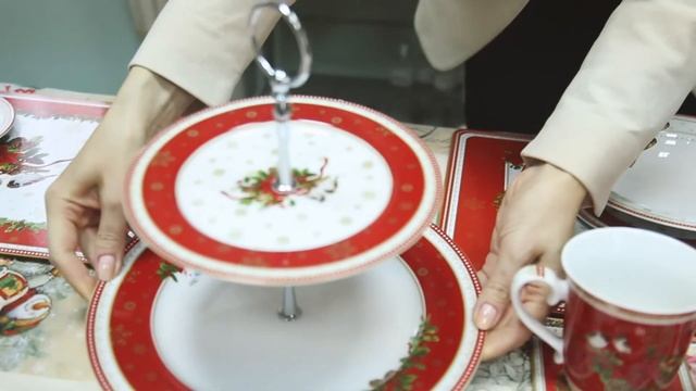 Красивая новогодняя посуда и декор! смотреть онлайн