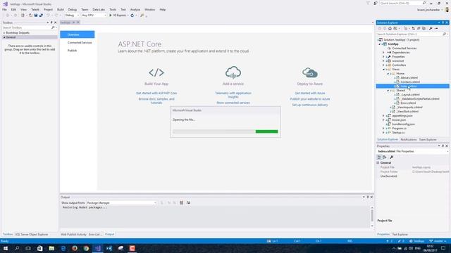Create ASP NET Core simple web app with Bootstrap смотреть онлайн