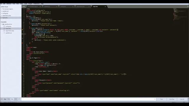 Первый проект на PHP. Гостевая книга #3 смотреть онлайн