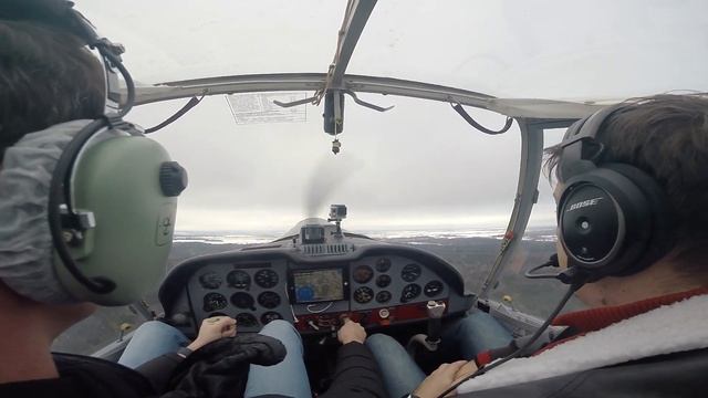 Zlin 42m Training flight/Учебный полет на самолете Злин. Аэродром Ватулино. смотреть онлайн
