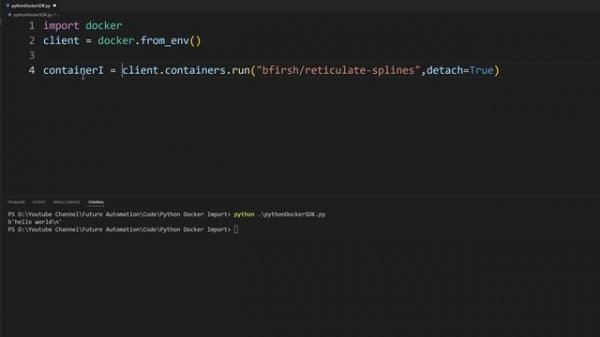 BUILD YOUR OWN DOCKER USING DOCKER SDK AND PYTHON || Docker SDK 101