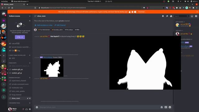Bad Apple!! in discord, using custom emoji смотреть онлайн