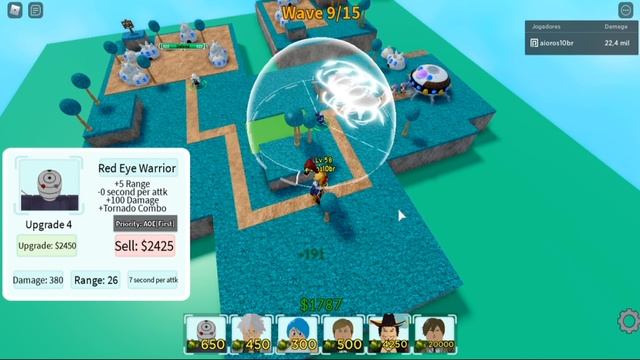 AllStar tower defense - Spotlight - Red Eye Warrior (Obito) - New code on the description смотреть онлайн