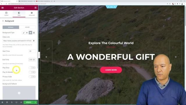 Add Video Background to Your WordPress Website | Elementor Tutorial смотреть онлайн