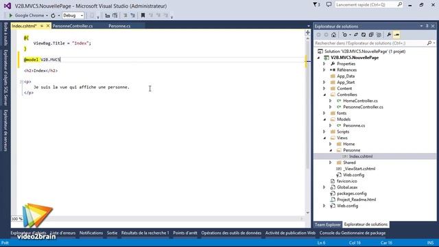 Tutoriel ASP.NET MVC 5 : Lier Vue à Modèle | video2brain.com смотреть онлайн