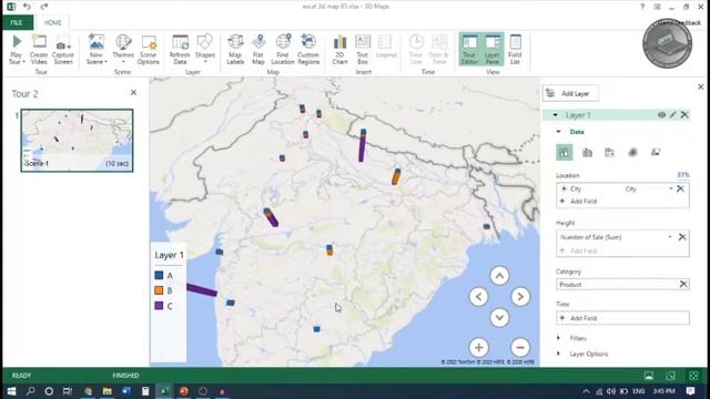 3D Map in MS Excel | एक्सेल में 3D मैप का क्या उपयोग है और कैसे यूज़ करते है (IOCE) смотреть онлайн
