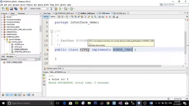 PRACTICAL EXAMPLE OF USING INTERFACE IN JAVA (URDU / HINDI) смотреть онлайн