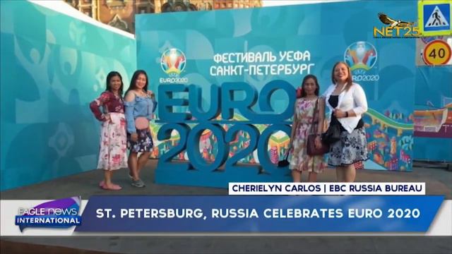 St Petersburg, Russia celebrates Euro 2020 смотреть онлайн