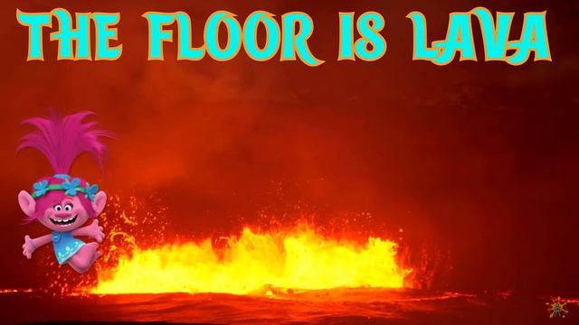 TROLLS FLOOR IS LAVA | BRAIN BREAK FOR KIDS | DANCE EXERCISE GONOODLE inspired RUN CHASE FREEZE смотреть онлайн