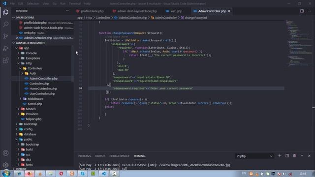 SC008 - Change Password In Laravel 8 With Ajax смотреть онлайн