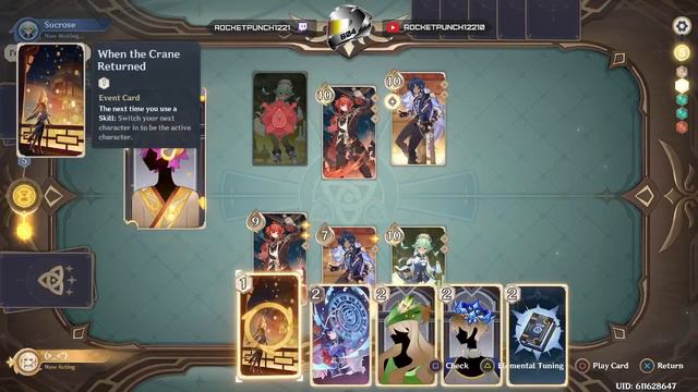 Genshin Impact: Genius Invokation TCG Quest - Battlefield of Dice, Cats, and Cards смотреть онлайн