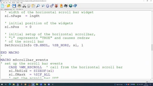 PowerBasic Windows Snippets Dialog Scroll bars - Part 2 смотреть онлайн
