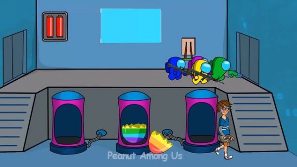 어몽어스 VS DOORS | AMONG US ANIMATION funny game