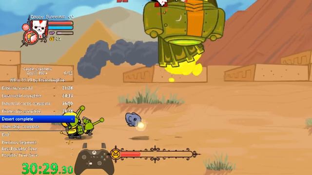 Castle Crashers Any% NG+ speedrun 56:38 IGT [World Record] смотреть онлайн