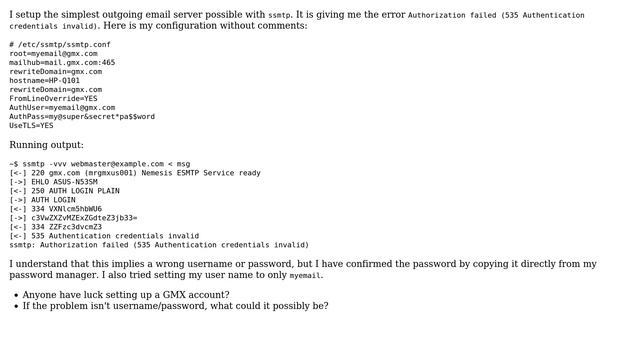 Unix & Linux: Setup GMX email with SSMTP (2 Solutions!!) смотреть онлайн