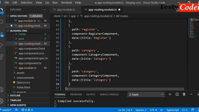 Angular 11 Project from scratch with Mean Stack, Blog project in Angular,Configure routes in Angula смотреть онлайн