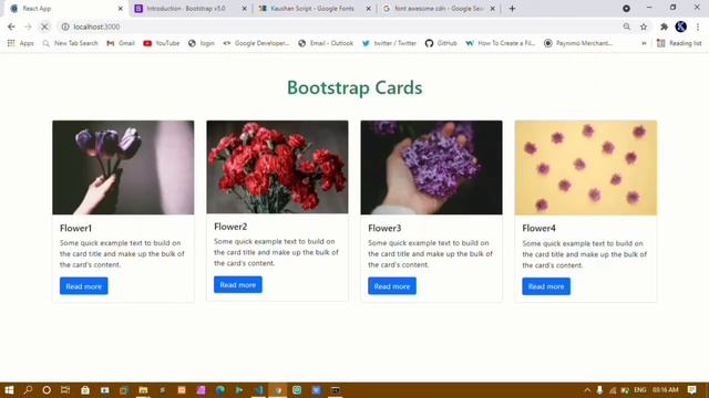 #20. How to link Google fonts, Font awesome and Bootstrap link in React. смотреть онлайн