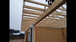 Крыша из деревянных ферм