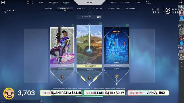 VALORANT LIVE INDIA | Road to 4000 subs | Hindi & English| Day #4 #valorant #live #iamnoobrd +18 смотреть онлайн